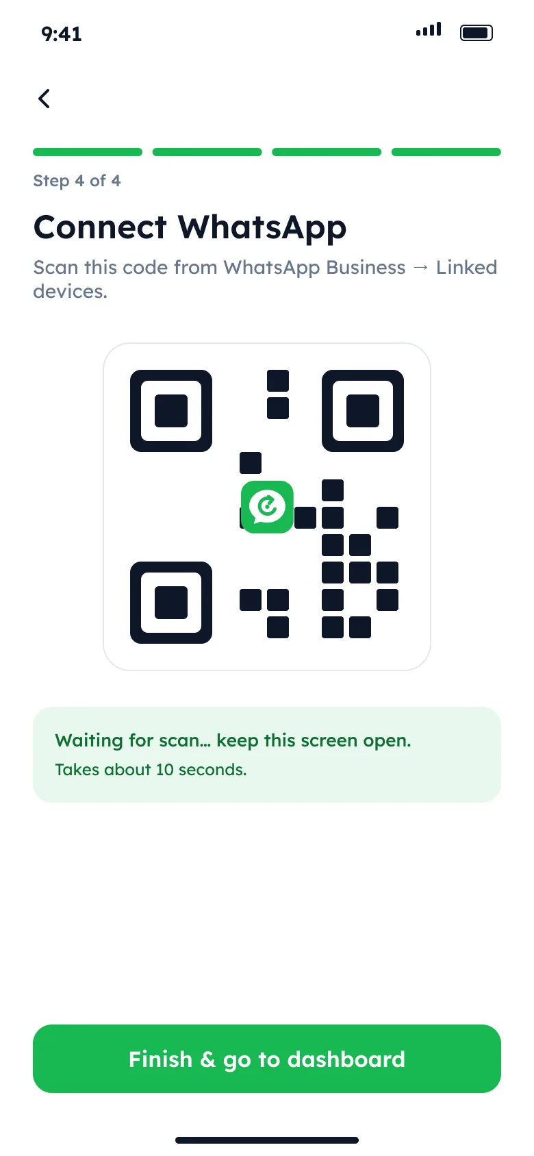 Connect WhatsApp Business
