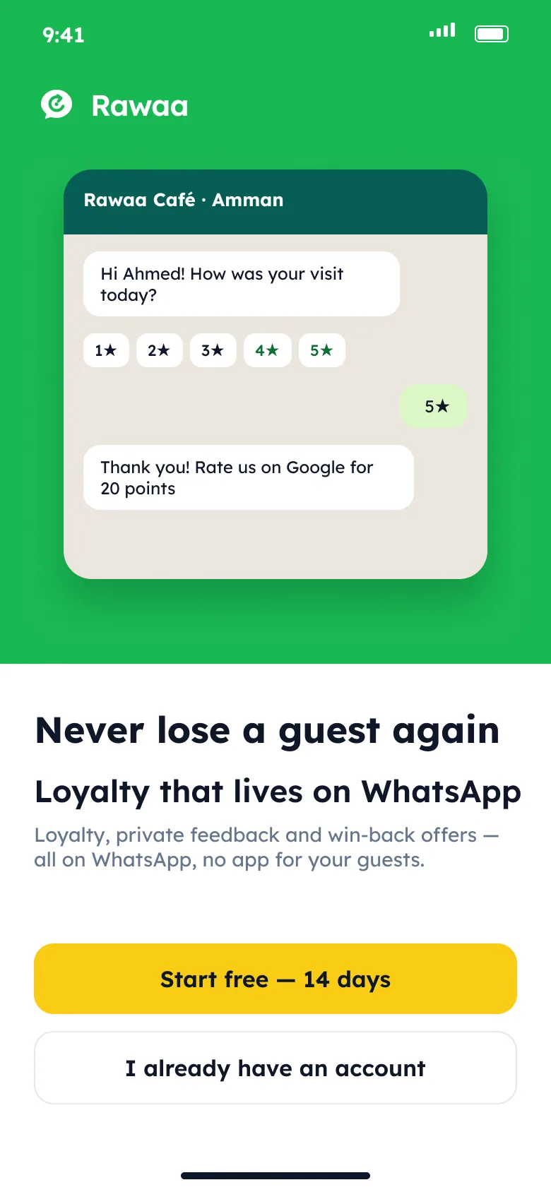Welcome: loyalty without an app
