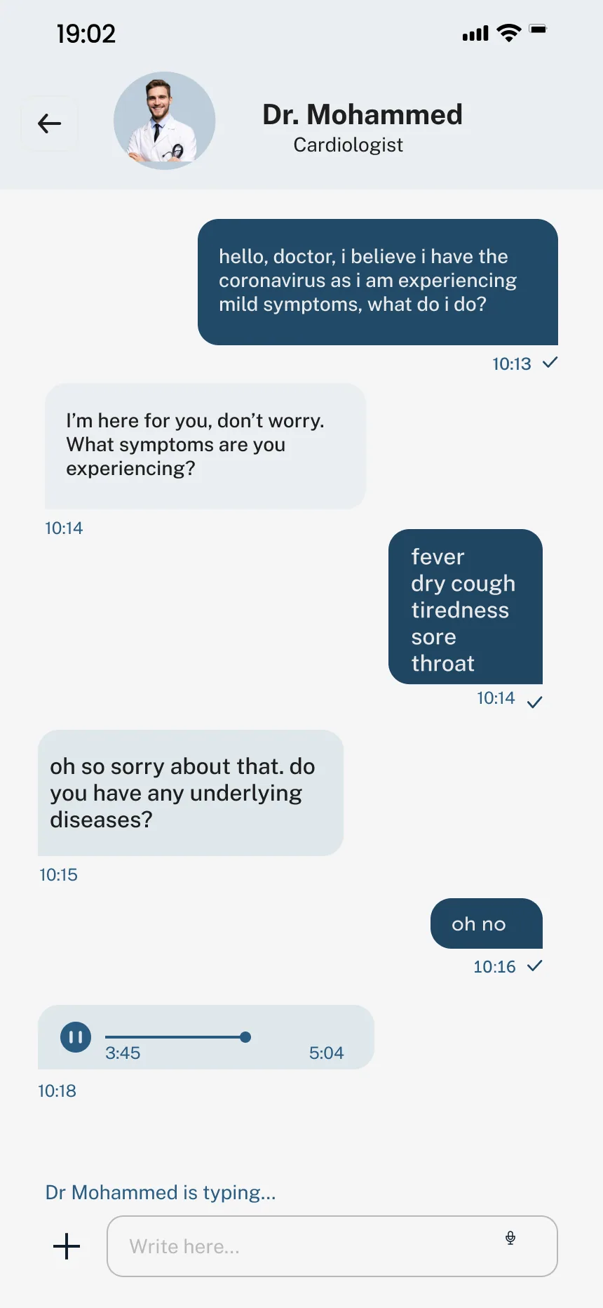 Chat with a doctor