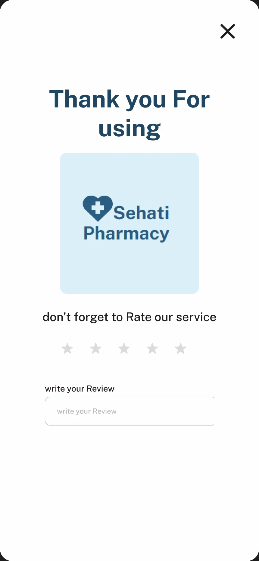 Done: rate your experience